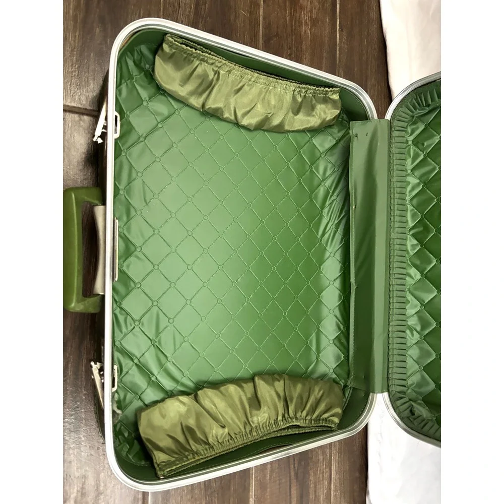 Vintage Green Hard-Shell Suitcase